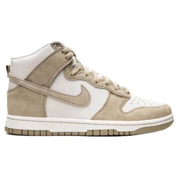 Nike Dunk Hi Retro PRM "Tan Suede" sneakers US Men's Size 10 - Picture 3 of 9